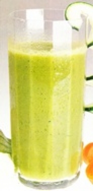 Batido de cebolla, zanahoria y pepino