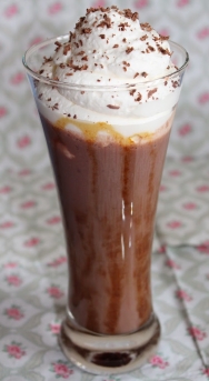 Batido de chocolate con nata