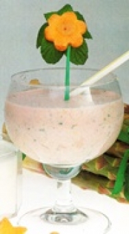 Batido de espárragos, zanahoria y yogur