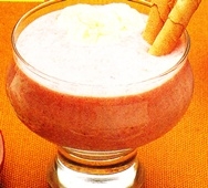 Batido de fresones y plátanos