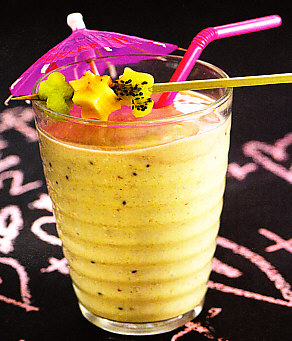 Batido de frutas y cereales