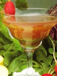 Batido  de lechuga, rábanos, col lombarda y manzana