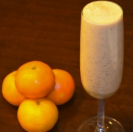 Batido de naranja y chocolate