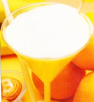 Batido de naranja y plátano