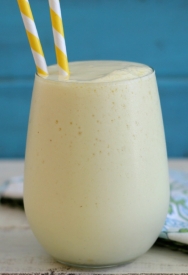 Batido de plátano con ron