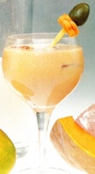 Batido de zanahoria, mango, calabaza y leche