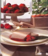 Bavaresa de fresones y yogur