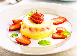 Bavarois de queso fresco