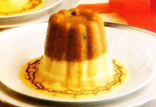 Bavarois de turrón y chocolate