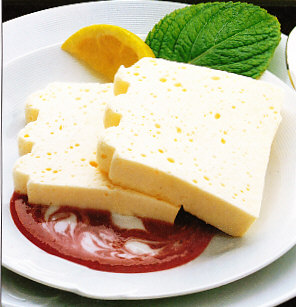 Bavarois de yogur y limón