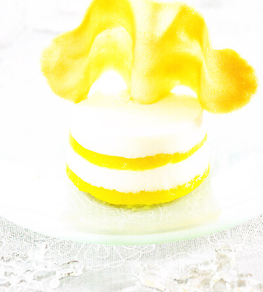 Bávaros de mango y requesón