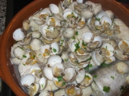Berberechos en salsa