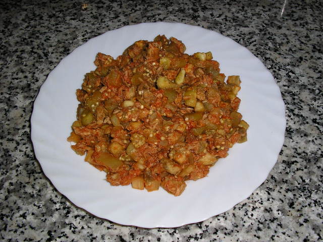 Berenjenas con atún