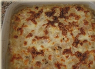 Berenjenas gratinadas a los tres quesos