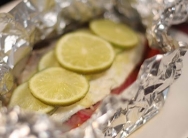 Besugo al limón en papillote