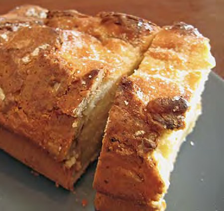 Bizcocho con nueces de harina integral