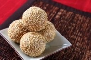 Bolitas chinas de sésamo y miel II
