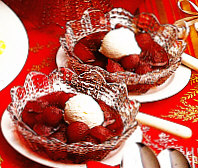 Bolitas de manzana al vino