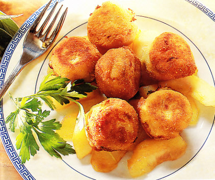 Bolitas de Roquefort con membrillo