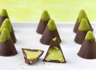Bombones con crema de pistachos
