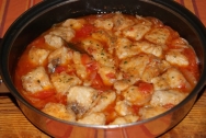 Bonito al horno con patatas