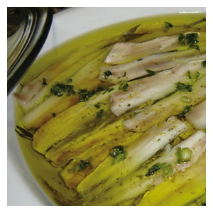 Boquerones con ajo y aceite