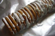 Brazo de gitano de galletas