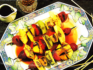 Brocheta de frutas