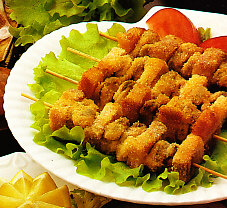 Brochetas de mejillones
