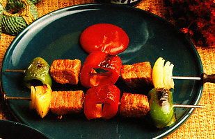 Brochetas de ternera