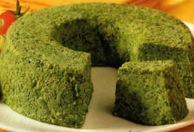 Budin de espinacas