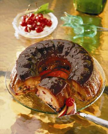 Budin de frutas