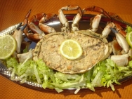 Buey de mar en salsa