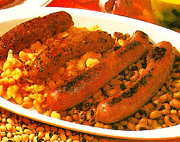 Butifarra con judias secas