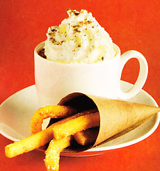 Butifarra negra deshecha con churros