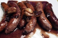Butifarras al vino tinto