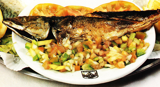Caballa asada a la gaditana