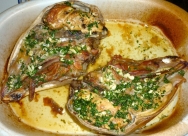 Cabecillas de cordero asadas