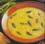 Cabellín con espárragos