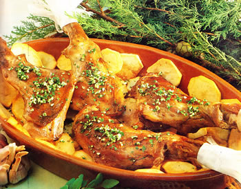 Cabrito al horno con patatas