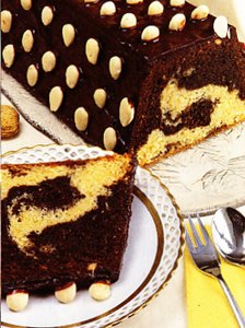 Cake blanco y negro