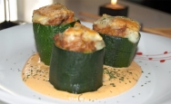 Calabacines rellenos de cordero a la menta