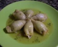 Calamares al coñac