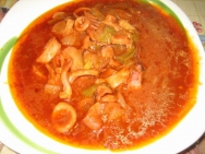 Calamares con cebolla