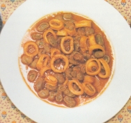 Calamares con habas