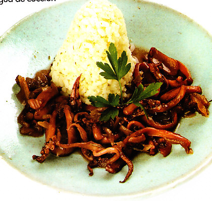 Calamares en salsa de vino