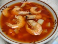 Caldo de camarones