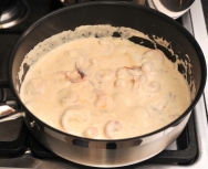 Camarones a la crema