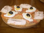 Canapé de salmón