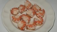 Canapés con gambas